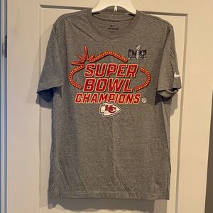 Kansas City Chiefs Super Bowl Nike Gray Tee